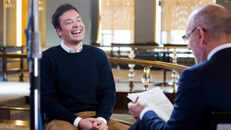 Matt Lauer interviews Jimmy Fallon in the days leading up to the 74th annual Golden Globe Awards ceremony