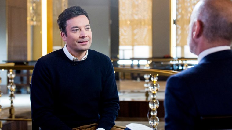 Matt Lauer interviews Jimmy Fallon in the days leading up to the 74th annual Golden Globe Awards ceremony