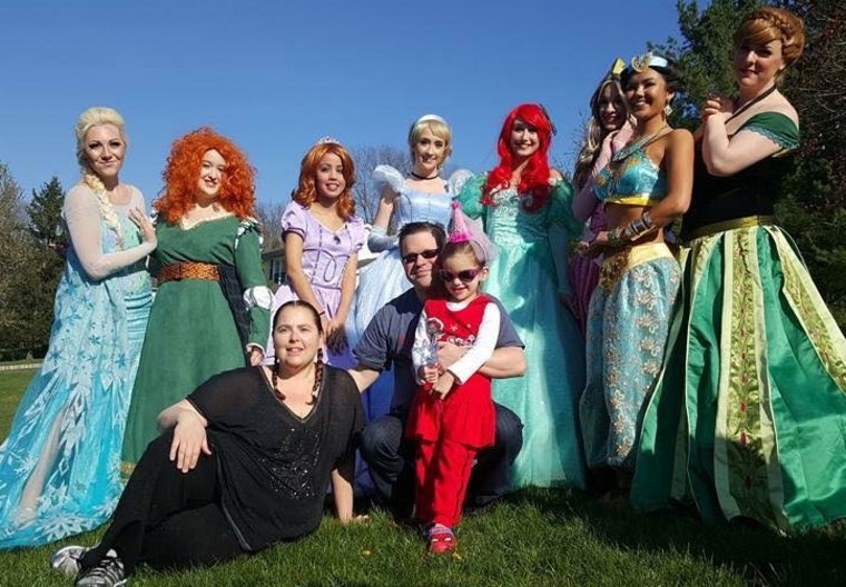 The princesses of a Moment of Magic recently attended the birthday party of Avery Moskowitz, a pediatric cancer patient whose mother asked that they attend the event.