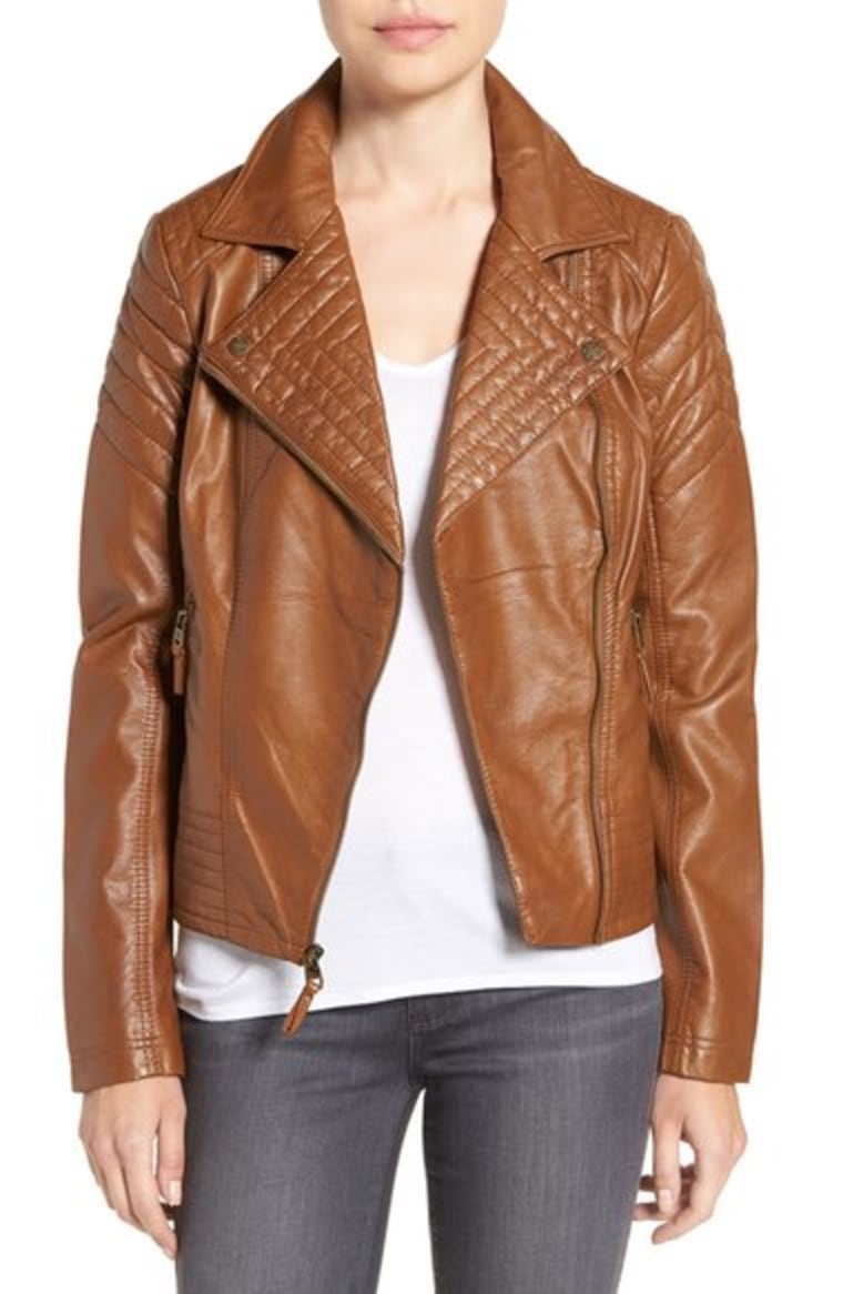 Faux leather jacket