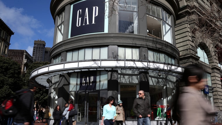 image: outside of a Gap store in San Francisco