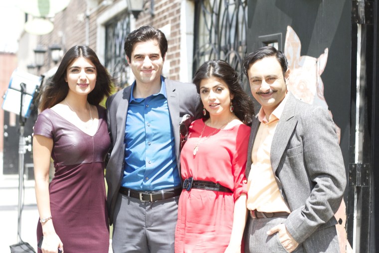 From left: "Brown Nation" cast members Sana Serrai, Remy Munasifi, Shenaz Treasuryvala, and Rajeev Varma