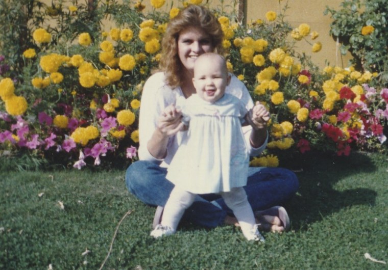 Stacey Smart and her daughter Nicole when Nicole was a baby.