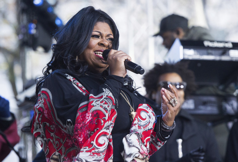 Image: Kim Burrell performs on NBC's "Today" show at Rockefeller Plaza on Dec. 9 in New York.