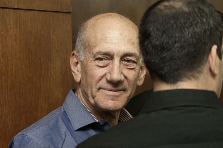 Image: Former Israeli Prime Minister Ehud Olmert in 2014