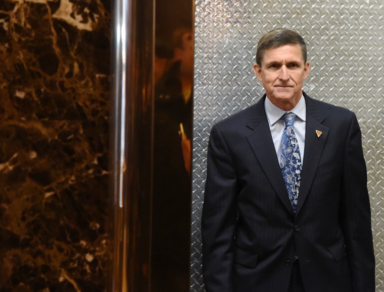 Image: Michael Flynn, national security adviser designate arrives at Trump Tower