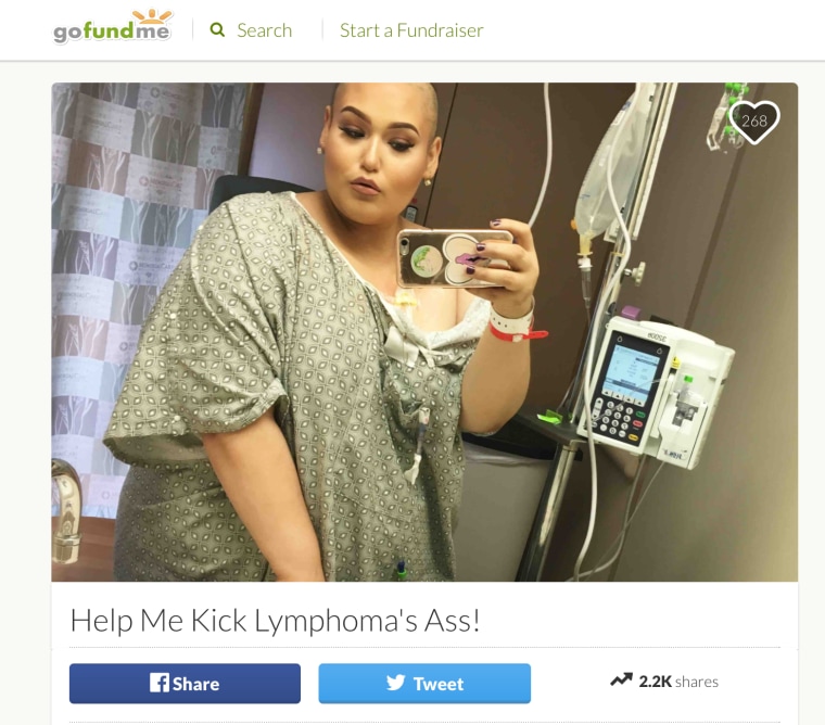 Screenshot of Amanda Ramirez's Gofundme.com page.