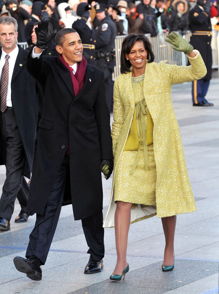 Michelle obama in outlet the yellow dress