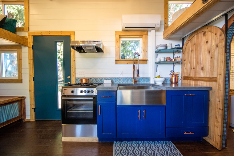 Tiny House Rock Climbing Wall