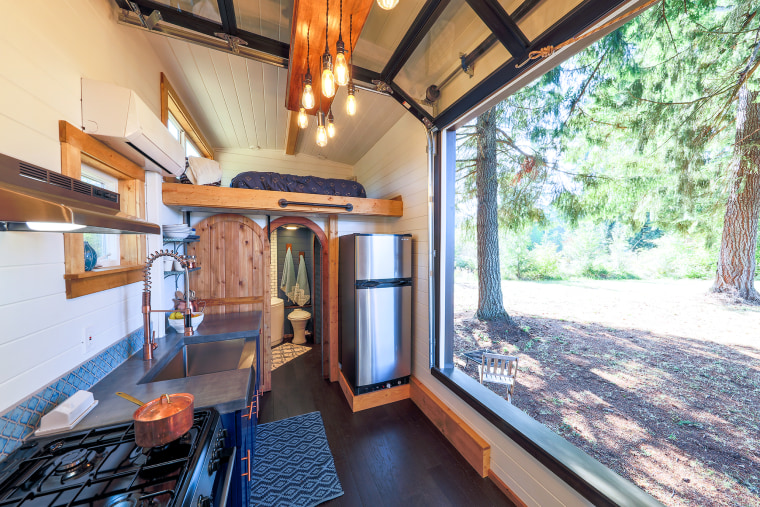 Tiny House Rock Climbing Wall