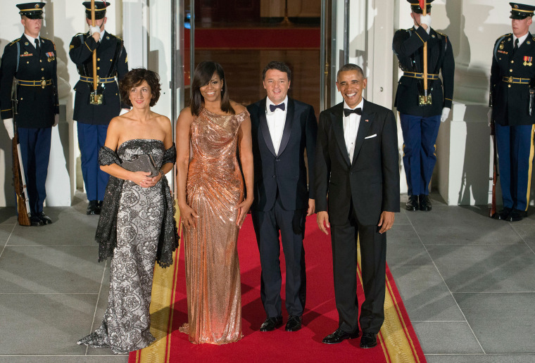 Michelle Obama Versace dress