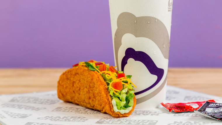 Taco Bell's Naked Chicken Chalupa with Fried Chicken Shell