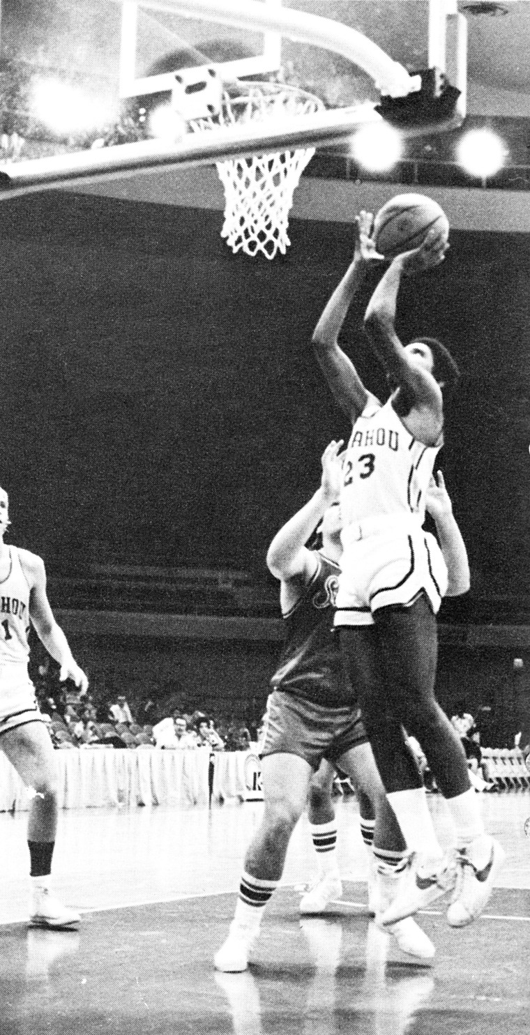 Barack Obama, #23, during his senior year at Punahou School, Honolulu.