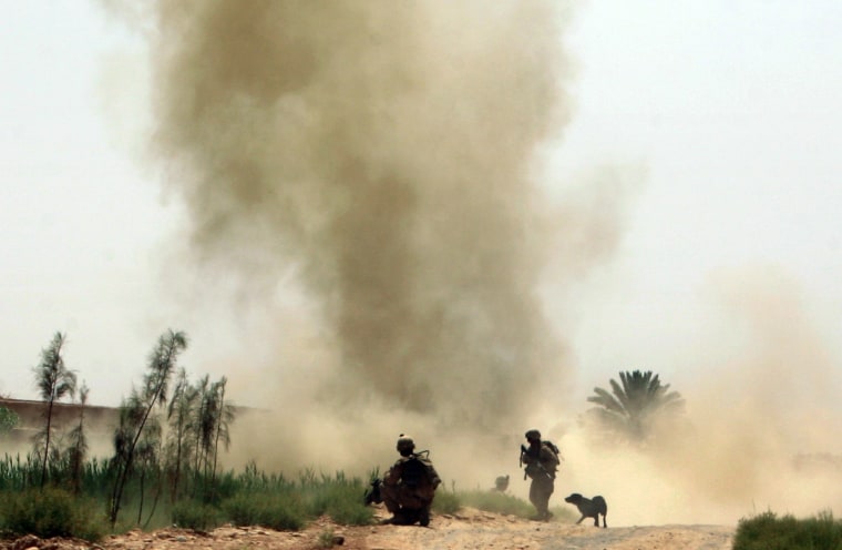 Image: This file photo from 2010 shows U.S. Marines in Helmand province before the withdrawal of combat operations.