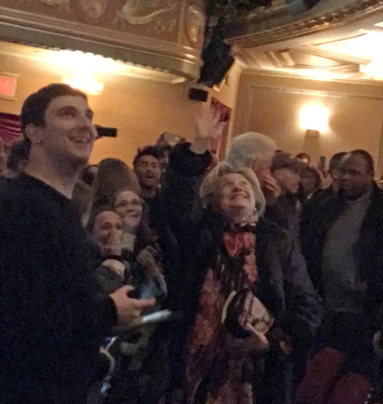 Image: Clintons at "Color Purple"