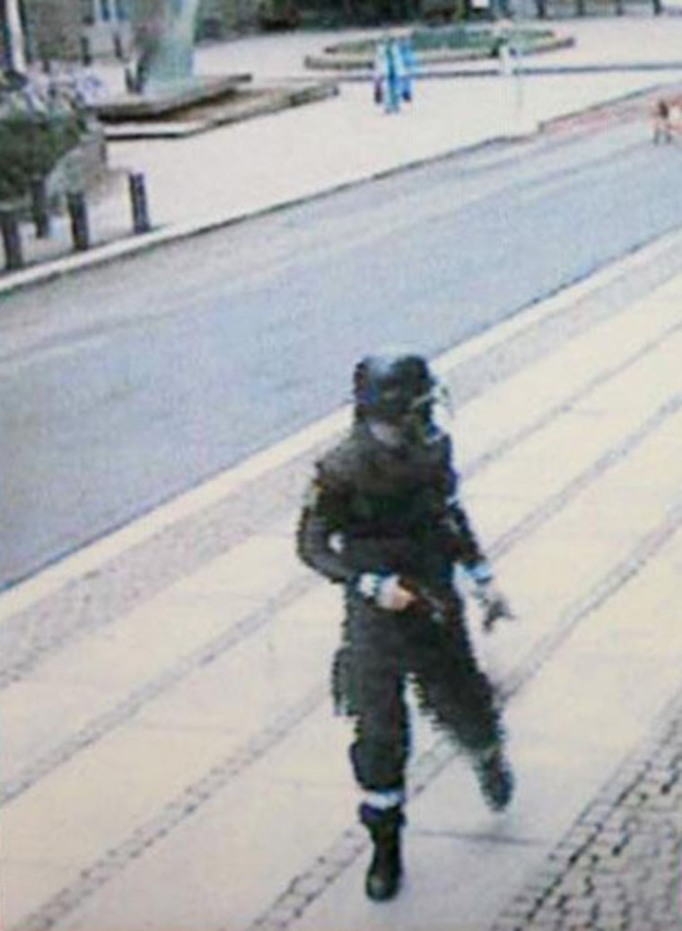 Image: Anders Breivik in image taken from surveillance camera on July 22, 2011