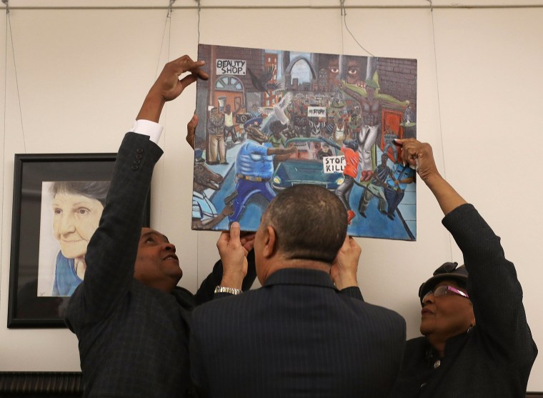 Image: Congressional Black Caucus Returns Controversial Painting  To Capitol Hill