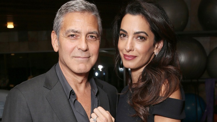George Clooney and his wife Amal Clooney