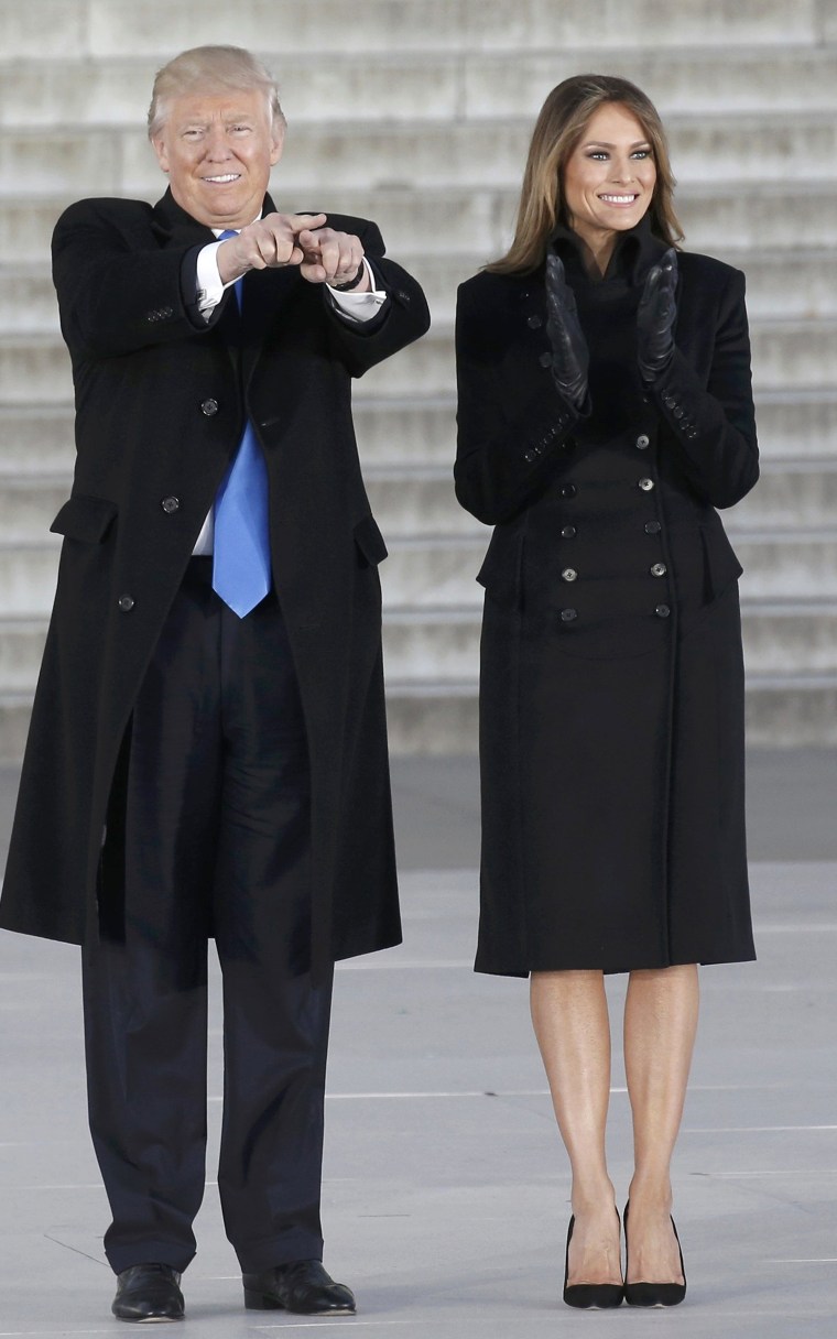 Donald and Melania Trump inauguration outfit