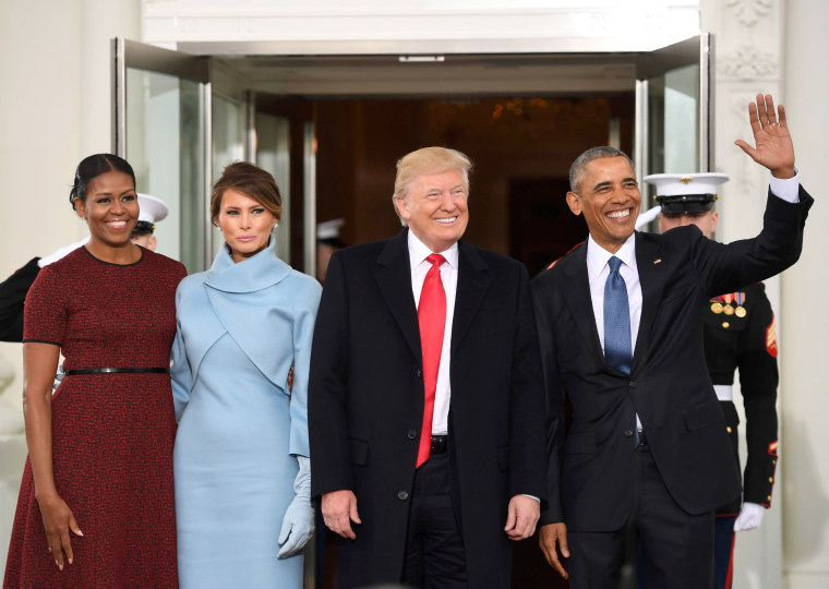 Michelle Obama, Melania Trump, Donald Trump, Barack Obama