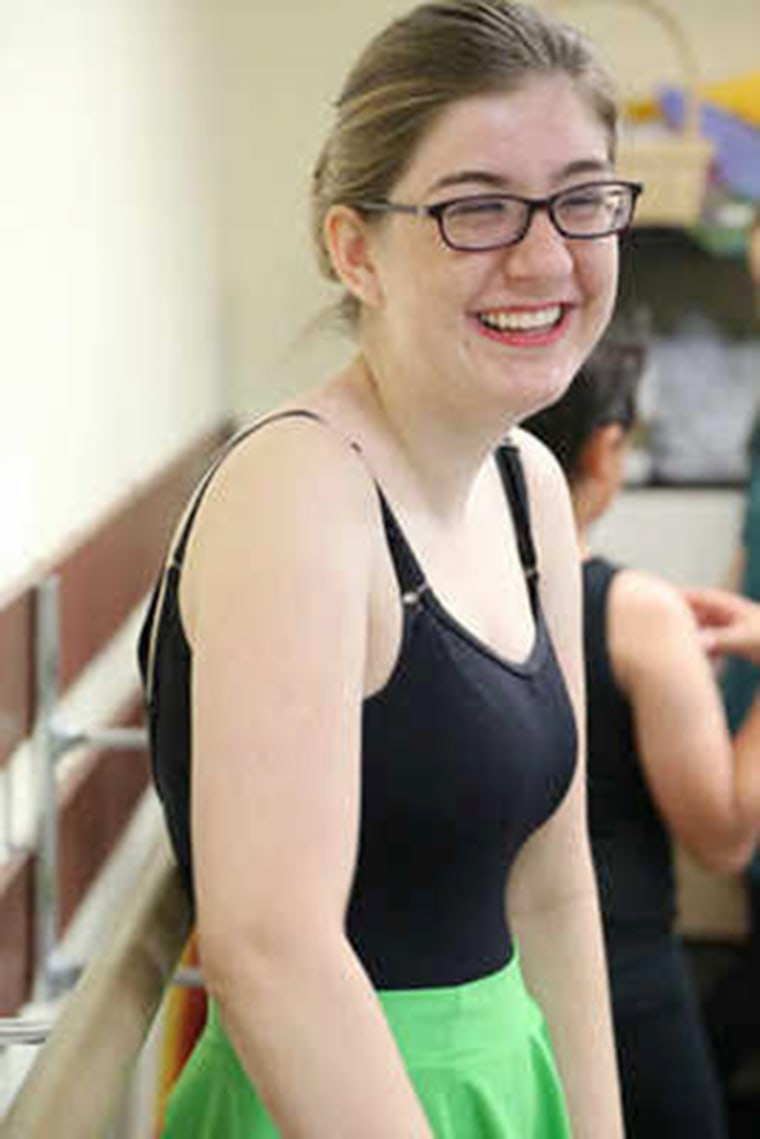 Sarah Hansen loves ballet and taking lessons has helped her walk