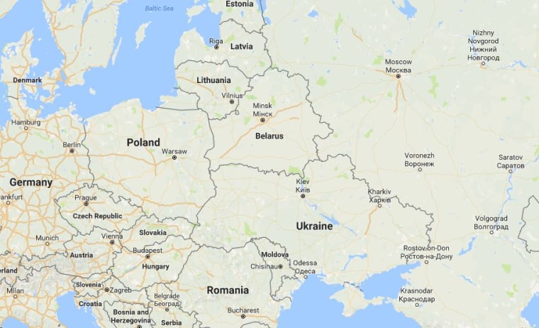 Image: Map showing Ukraine
