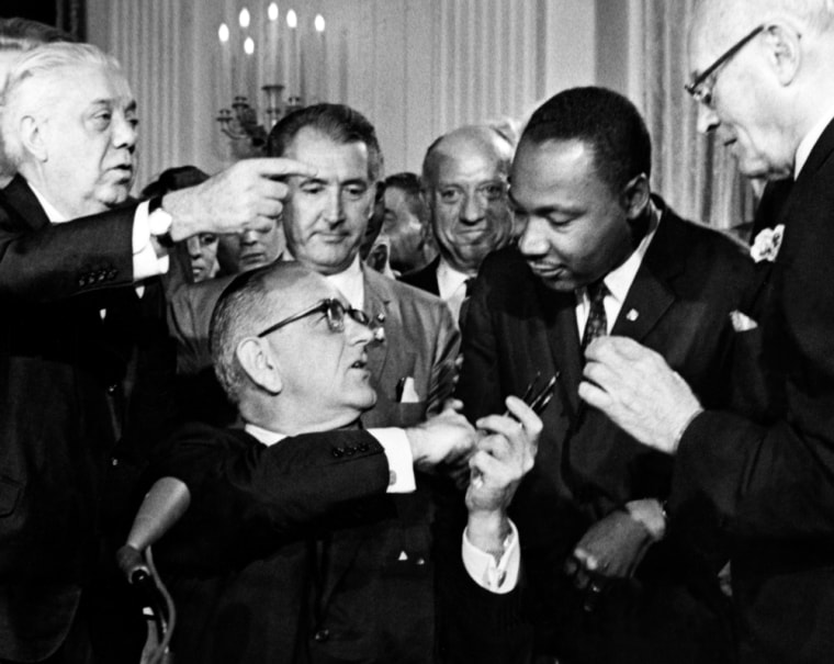Image: Image: US President Lyndon B. Johnson