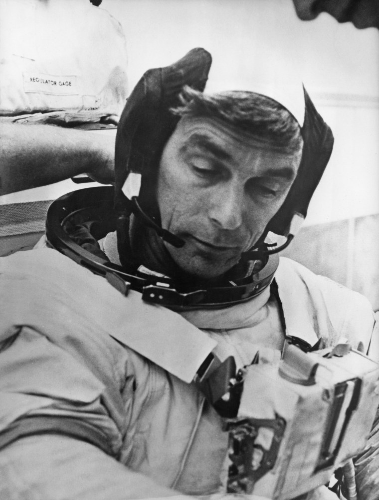 Image: NASA astronaut Eugene Cernan, Commander of the Apollo 17 lunar mission, in 1972.