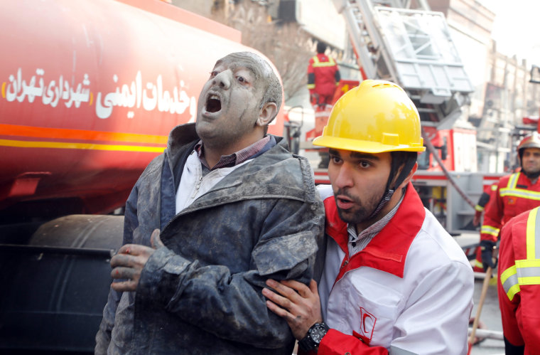 Image: Plasco building fire in Iran