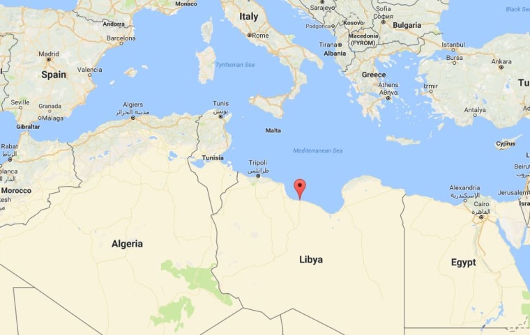 Image: Map showing Sirte, Libya