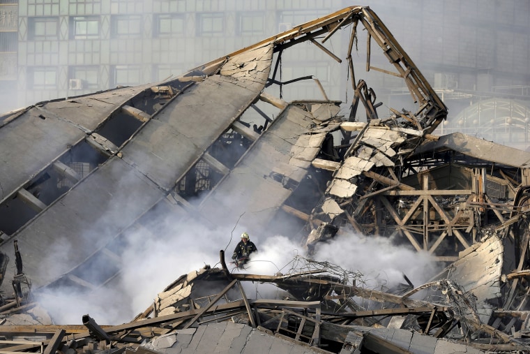 Image: Iconic Building in Tehran Collapses After Fire Killing Dozens