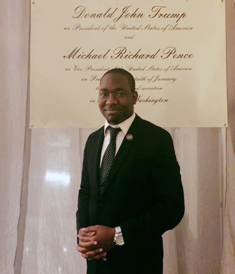 Image: Diante Johnson, a young black Republican, attended a gala honoring President-elect Donald Trump