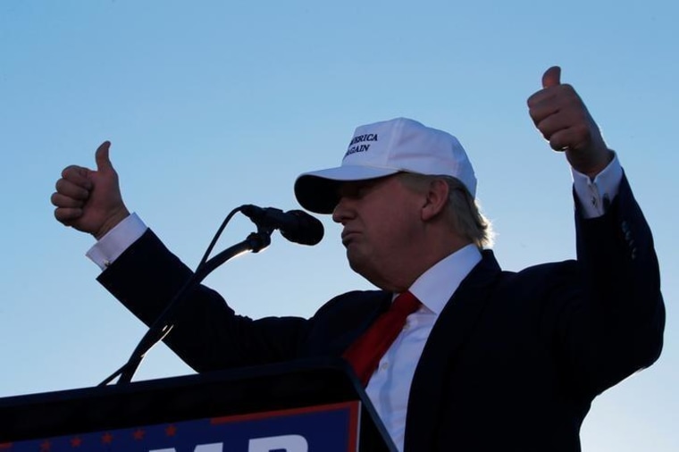 Republican U.S. presidential nominee Trump holds a campaign rally in Naples, Florida