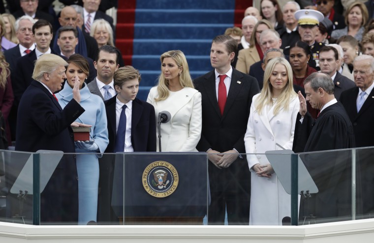 Image: Donald Trump is sworn in as the 45th president of the United States