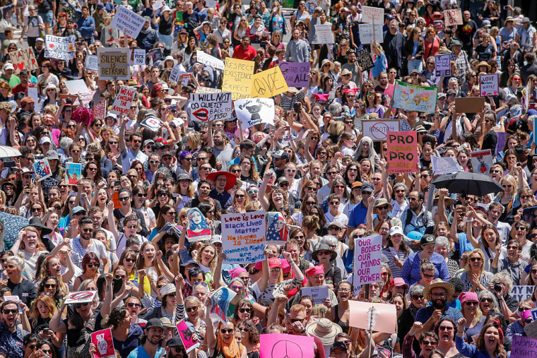 Australians Take Part In Women's Marches To Protest Trump Inauguration TBC