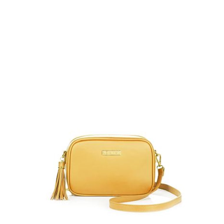 Yellow leather bag