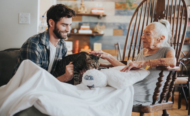 31-year-old Hollywood actor, Chris Salvatore, recently took in his 89-year-old neighbo,r Norma Cook, who has leukemia