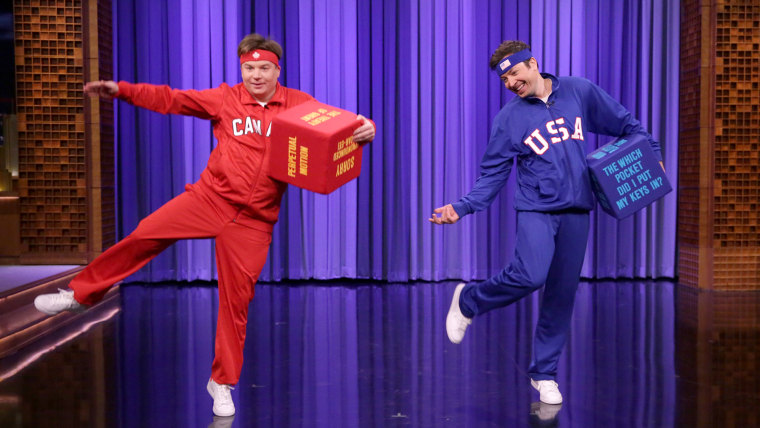 Mike Myers and Jimmy Fallon