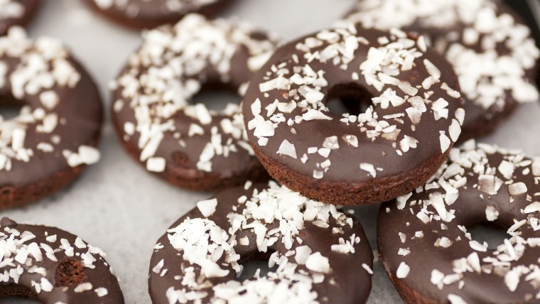 chocolate covered cake doughnuts