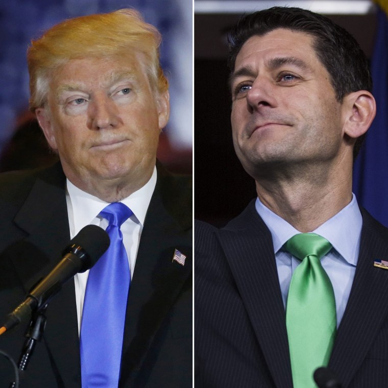 Image: President Donald Trump and Republican Speaker of the House Paul Ryan.