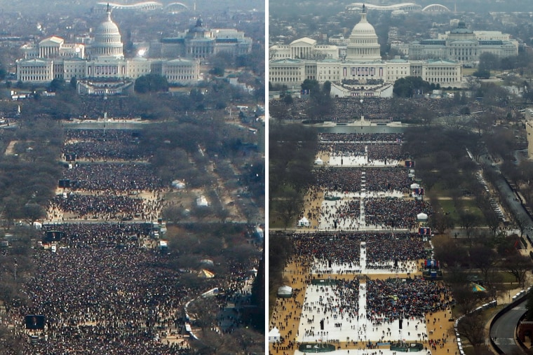 Image: Trump, Obama inaugurations