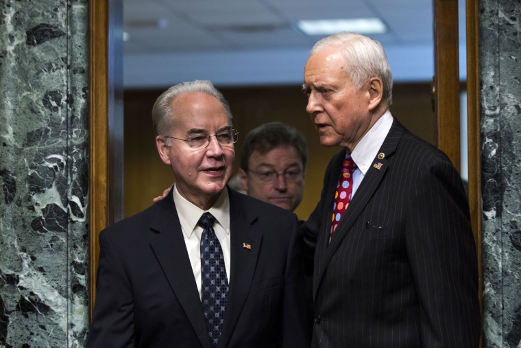 Image: HHS Nominee Price Testifies at His Senate Confirmation Hearing, Washington, USA - 24 Jan 2017