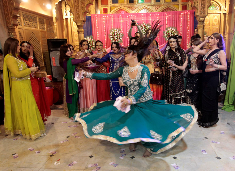 Image: Members of the transgender community attend Shakeela's party in Peshawar