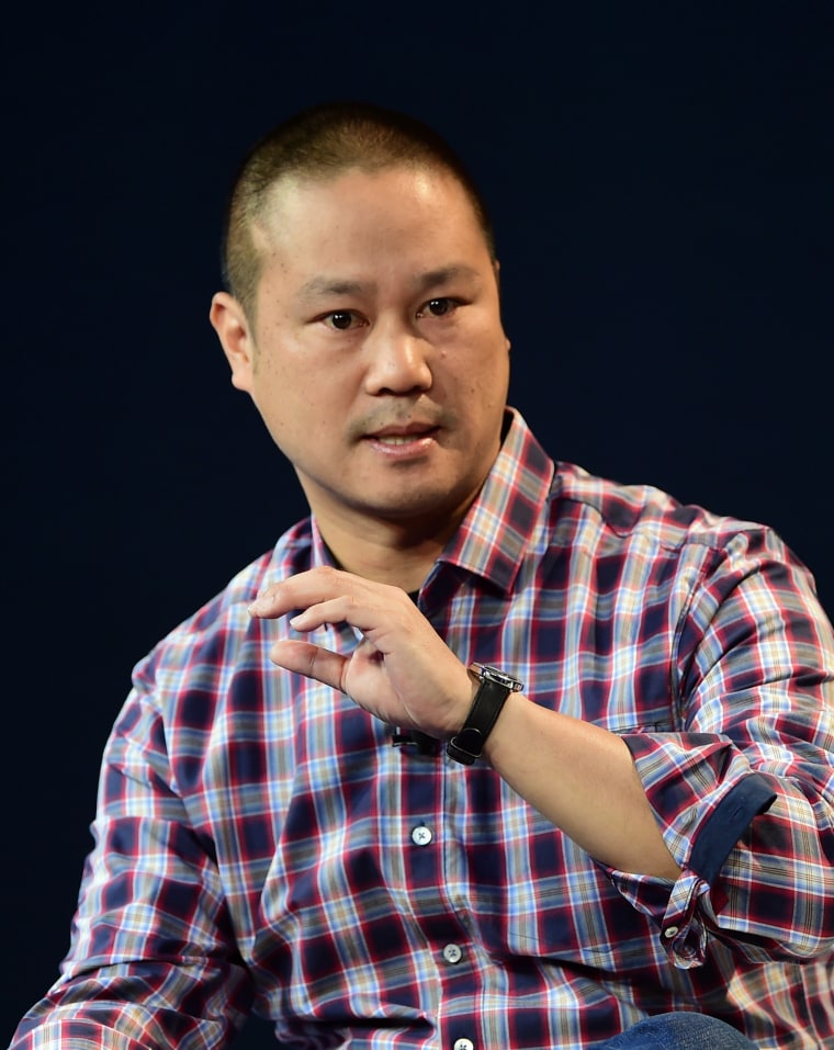 Image: Tony Hsieh, CEO of Zappos, responds to questions at an event on Oct. 20, 2015 in Laguna Beach, Calif.