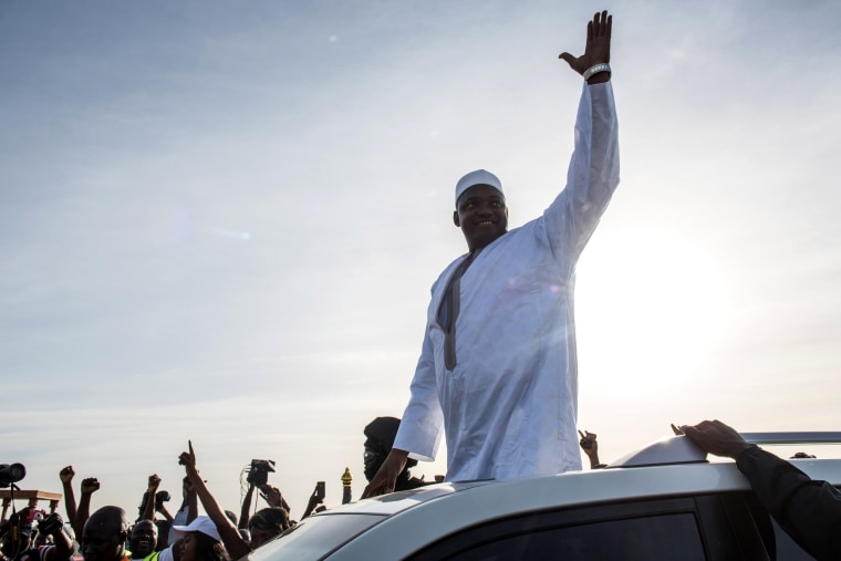 Image: Newly Elected President Adama Barrow Returns to Gambia