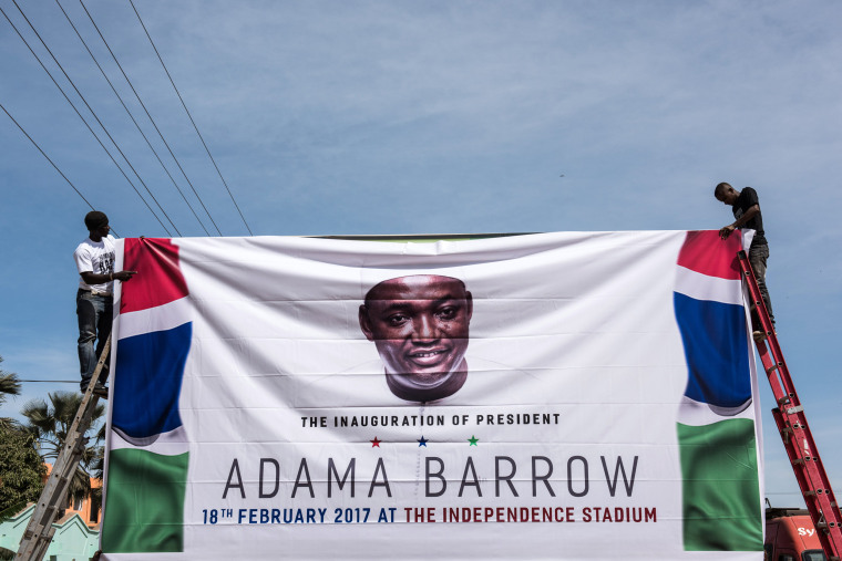Image: Newly Elected President Adama Barrow Returns to Gambia