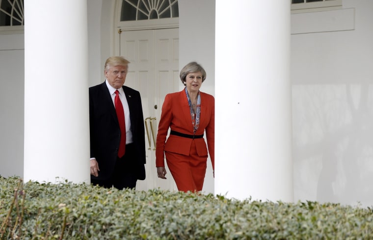 Image: President Trump holds bilateral meeting with British Prime Minister May