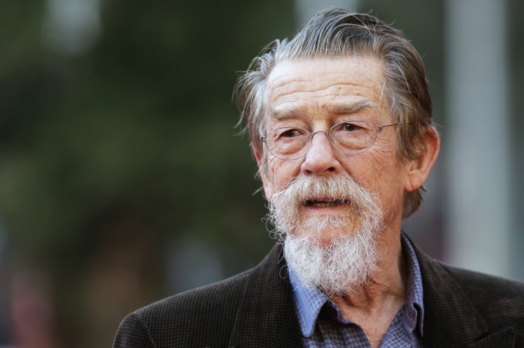 Image: Actor John Hurt attends the Rome International Film Festival in Rome on Nov. 9, 2013.