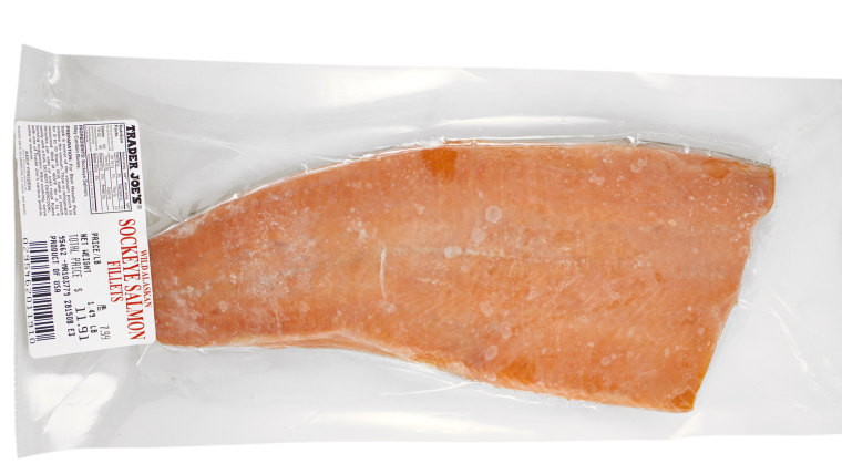 Best healthy Trader Joe's products: Frozen sockeye salmon