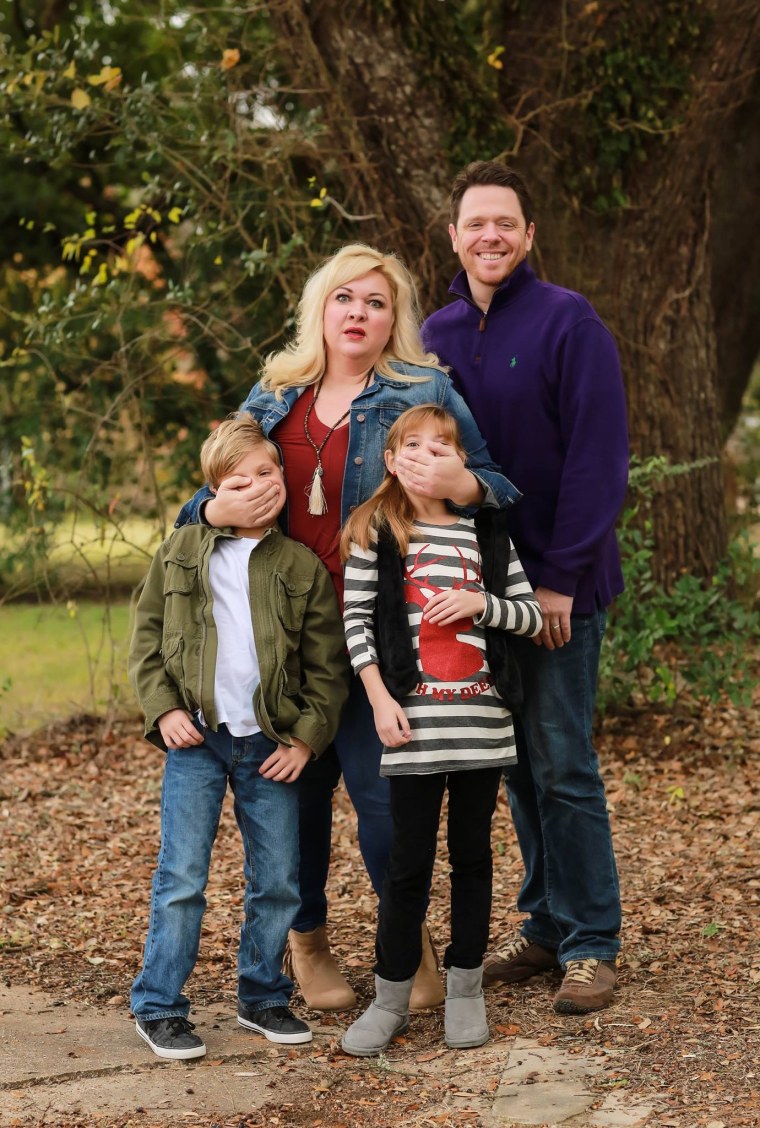 Melissa Radke with husband, David, and kids Remi, 10, and Rocco, 8.